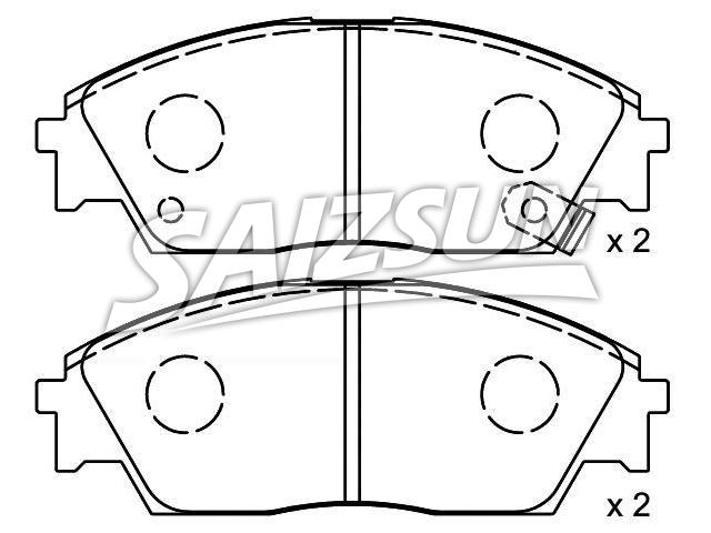 Bremsbelagsatz, Scheibenbremse Brake Pad Set:45502-SH3-G30