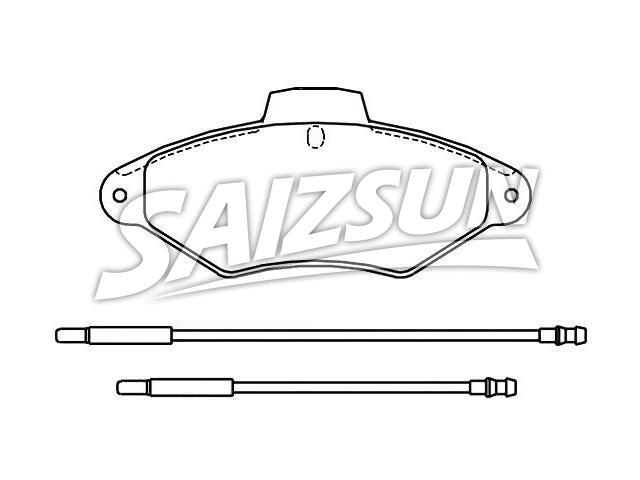 Bremsbelagsatz, Scheibenbremse Brake Pad Set:95 667 786