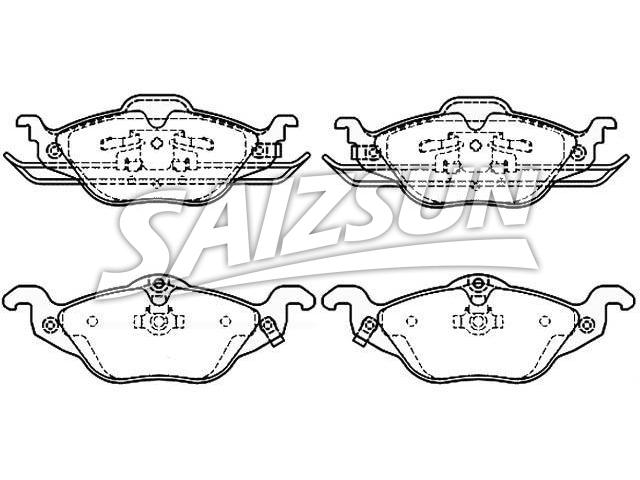 Bremsbelagsatz, Scheibenbremse Brake Pad Set:1605 959