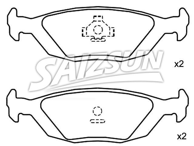 Bremsbelagsatz, Scheibenbremse Brake Pad Set:41 96 317