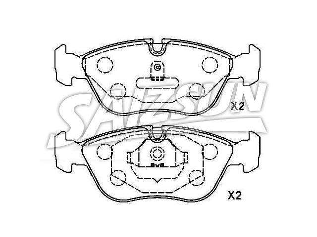 Bremsbelagsatz, Scheibenbremse Brake Pad Set:271 587