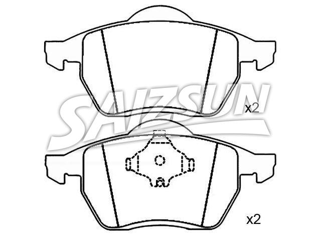 Bremsbelagsatz, Scheibenbremse Brake Pad Set:7M0 698 151