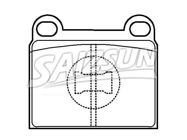Bremsbelagsatz, Scheibenbremse Brake Pad Set:171 698 151 B