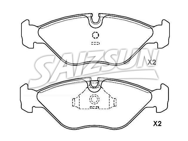 Bremsbelagsatz, Scheibenbremse Brake Pad Set:48 39 700