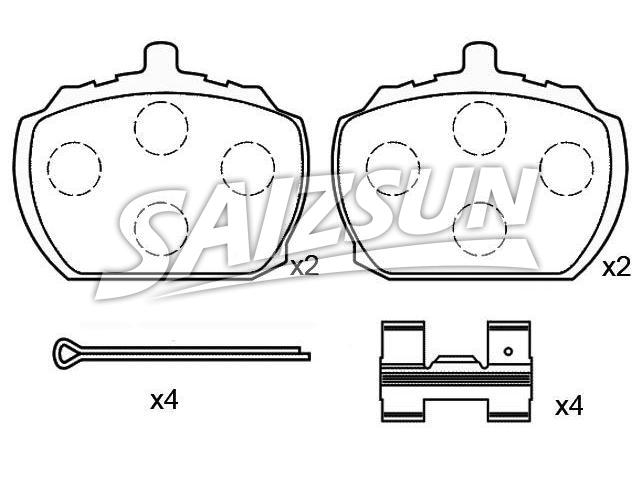 Bremsbelagsatz, Scheibenbremse Brake Pad Set:5 010 540