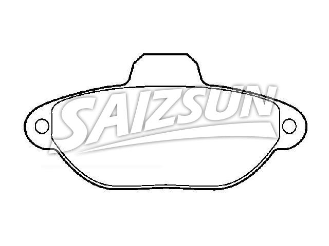 Bremsbelagsatz, Scheibenbremse Brake Pad Set:5892737