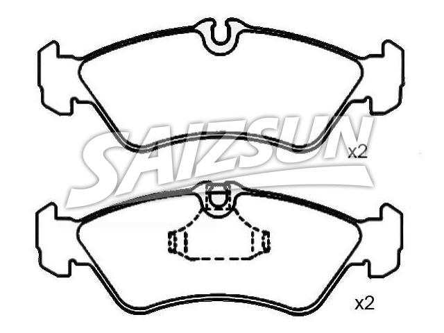 Bremsbelagsatz, Scheibenbremse Brake Pad Set:2D0 698 451