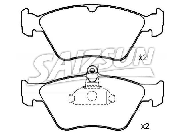 Bremsbelagsatz, Scheibenbremse Brake Pad Set:44 83 723