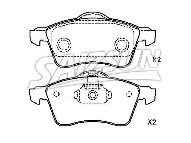 Bremsbelagsatz, Scheibenbremse Brake Pad Set:7D0 698 151 E