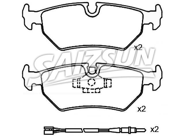 Bremsbelagsatz, Scheibenbremse Brake Pad Set:JLM 20257
