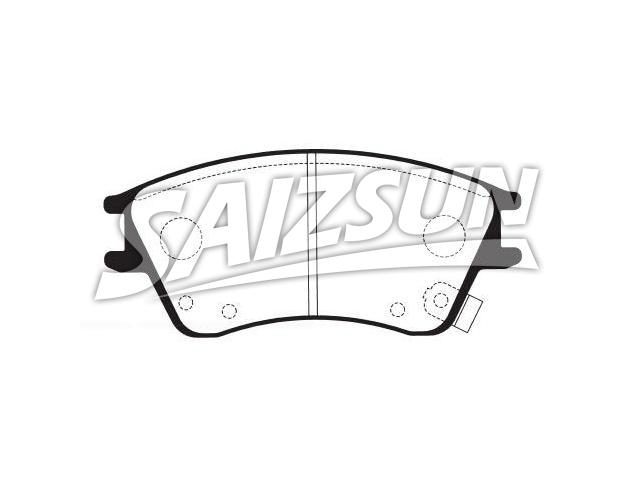 Bremsbelagsatz, Scheibenbremse Brake Pad Set:58101-2DA10