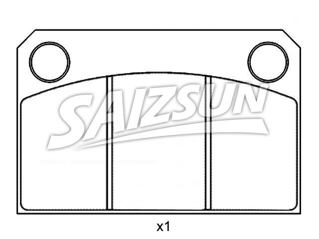Bremsbelagsatz, Scheibenbremse Brake Pad Set:120300