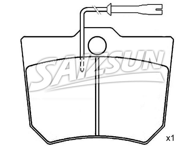Bremsbelagsatz, Scheibenbremse Brake Pad Set:120426