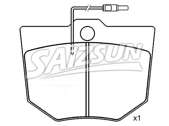 Bremsbelagsatz, Scheibenbremse Brake Pad Set:121017