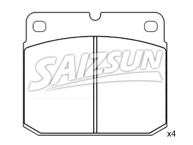 Bremsbelagsatz, Scheibenbremse Brake Pad Set:121029