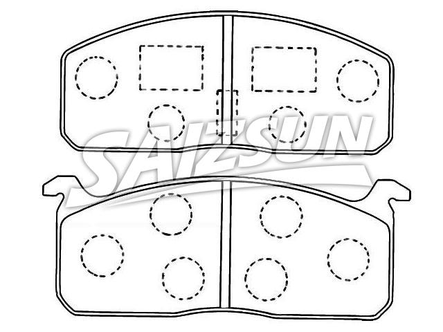 Bremsbelagsatz, Scheibenbremse Brake Pad Set:04465-35050