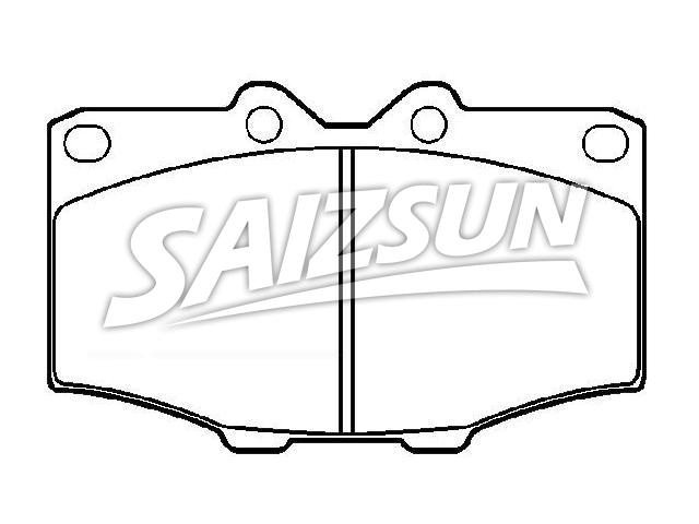 Bremsbelagsatz, Scheibenbremse Brake Pad Set:04465-60040
