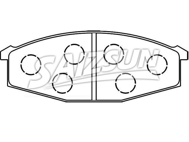 Bremsbelagsatz, Scheibenbremse Brake Pad Set:41060-C7126