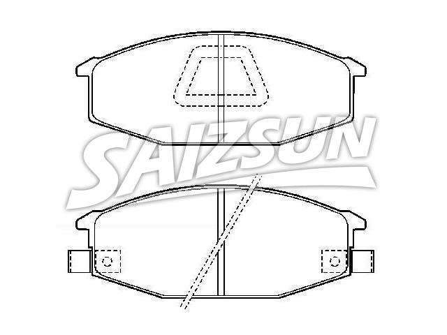 Bremsbelagsatz, Scheibenbremse Brake Pad Set:140443