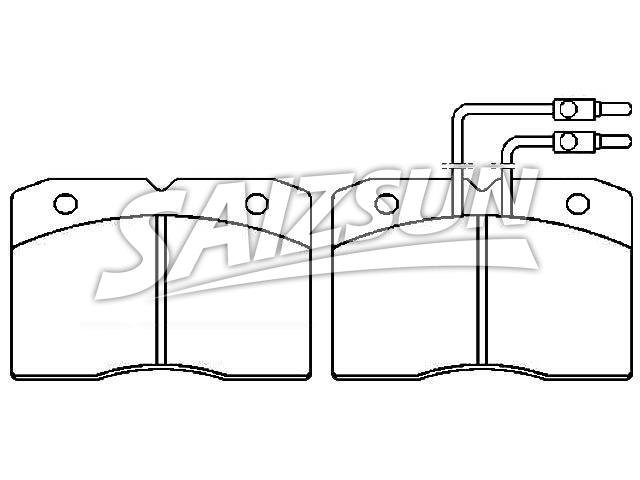Bremsbelagsatz, Scheibenbremse Brake Pad Set:4 432 481