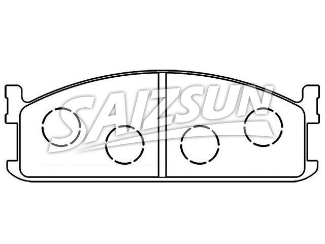 Bremsbelagsatz, Scheibenbremse Brake Pad Set:94 130 145