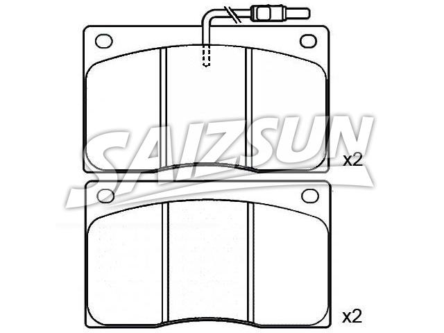 Bremsbelagsatz, Scheibenbremse Brake Pad Set:77 01 203 071
