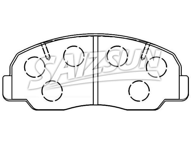 Bremsbelagsatz, Scheibenbremse Brake Pad Set:04491-87613