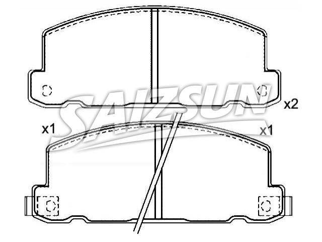 Bremsbelagsatz, Scheibenbremse Brake Pad Set:94 136 642
