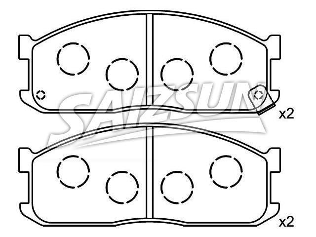 Bremsbelagsatz, Scheibenbremse Brake Pad Set:SF04-33-28Z