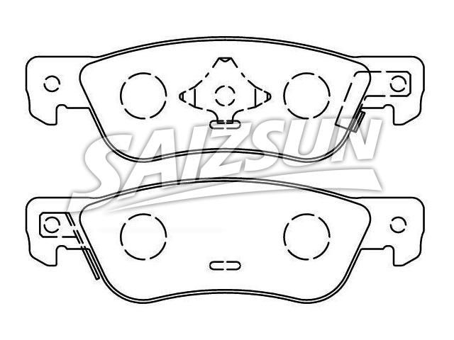 Bremsbelagsatz, Scheibenbremse Brake Pad Set:8-94317-037