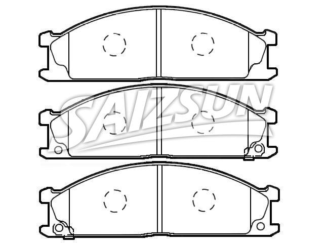 Bremsbelagsatz, Scheibenbremse Brake Pad Set:26296-AA050