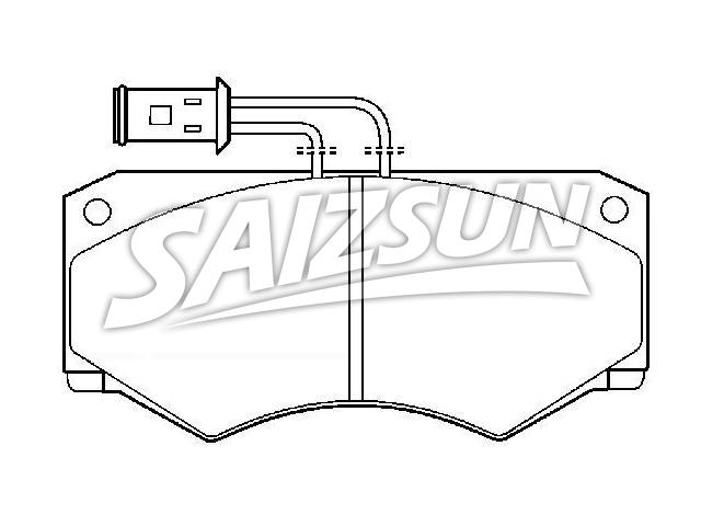 Bremsbelagsatz, Scheibenbremse Brake Pad Set:190 2469