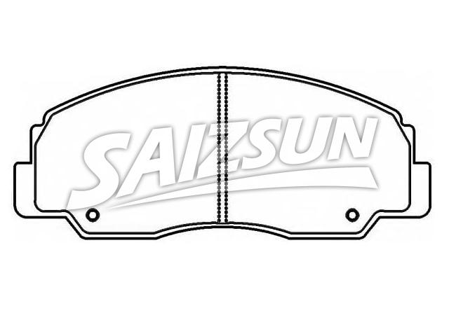 Bremsbelagsatz, Scheibenbremse Brake Pad Set:04491-87606