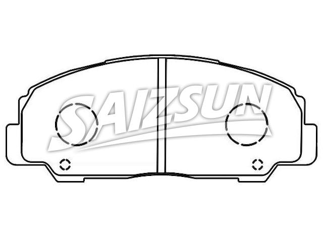 Bremsbelagsatz, Scheibenbremse Brake Pad Set:04491-87612