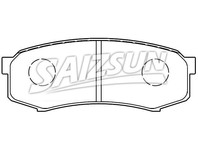 Bremsbelagsatz, Scheibenbremse Brake Pad Set:04466-60060