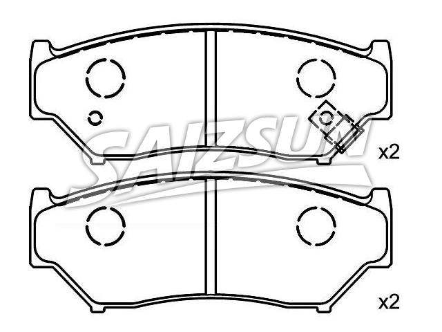 Bremsbelagsatz, Scheibenbremse Brake Pad Set:9172694