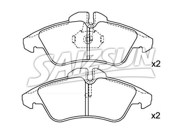 Bremsbelagsatz, Scheibenbremse Brake Pad Set:2D0 698 151