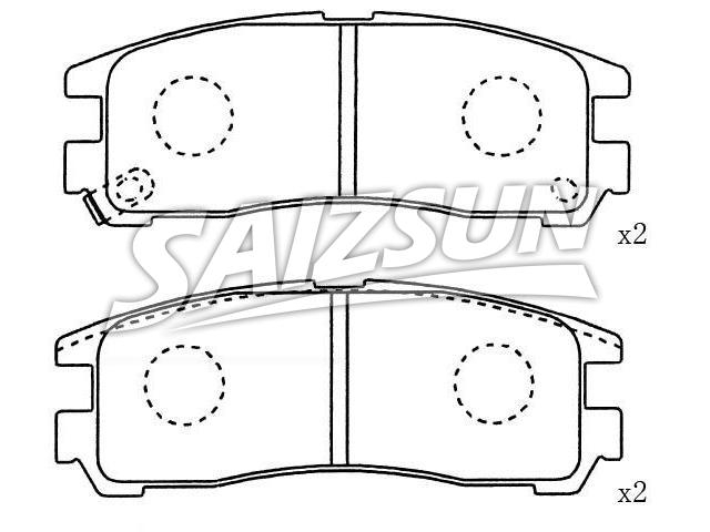 Bremsbelagsatz, Scheibenbremse Brake Pad Set:1251 0016