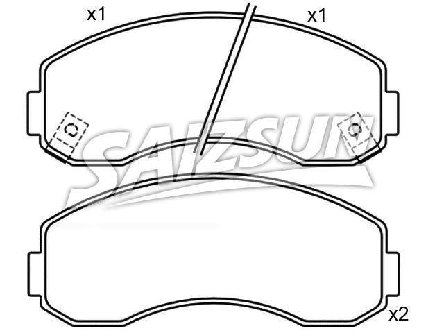 Bremsbelagsatz, Scheibenbremse Brake Pad Set:RB-9133-11261
