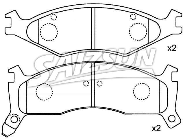 Bremsbelagsatz, Scheibenbremse Brake Pad Set:0K011-33-23Z
