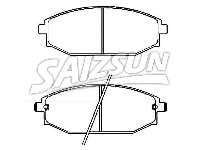 Bremsbelagsatz, Scheibenbremse Brake Pad Set:58101-M1A00