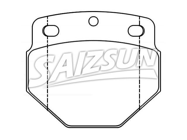 Bremsbelagsatz, Scheibenbremse Brake Pad Set:1802.200.62