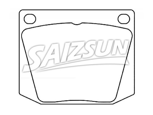 Bremsbelagsatz, Scheibenbremse Brake Pad Set:GBP90110