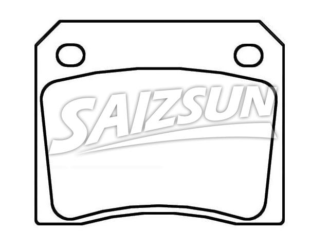 Bremsbelagsatz, Scheibenbremse Brake Pad Set:GBP90141