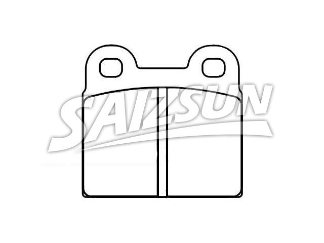 Bremsbelagsatz, Scheibenbremse Brake Pad Set:89 61 856