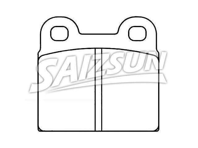 Bremsbelagsatz, Scheibenbremse Brake Pad Set:0060 712 608