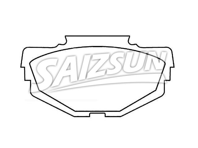 Bremsbelagsatz, Scheibenbremse Brake Pad Set:GBP00106