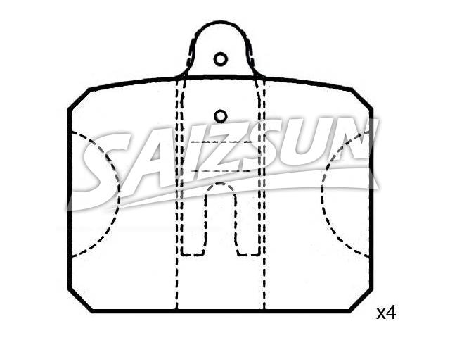 Bremsbelagsatz, Scheibenbremse Brake Pad Set:111 430 188