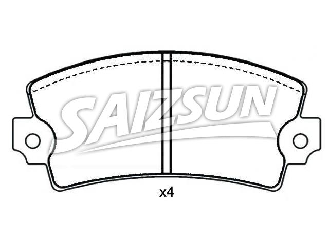 Bremsbelagsatz, Scheibenbremse Brake Pad Set:77 01 200 320