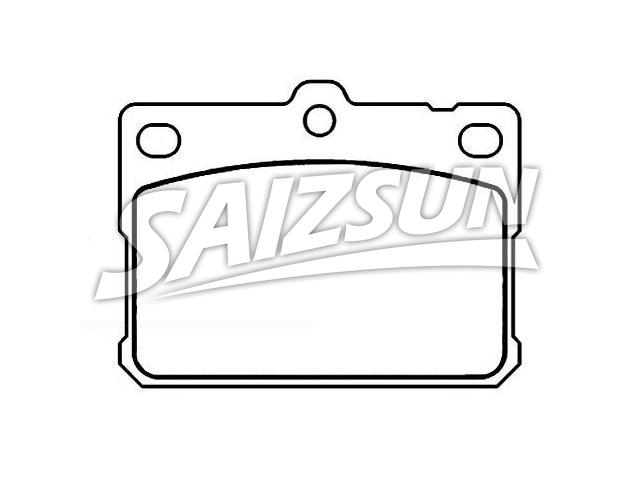 Bremsbelagsatz, Scheibenbremse Brake Pad Set:04491-12141